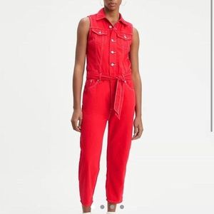 Levi’s Red Jumpsuit